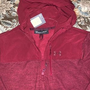 3/4 zip with hood under Armour pullover- Mens